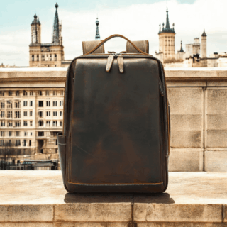 Cardinal Δερμάτινο Σακίδιο Πλάτης 19 L 2326 Coffee