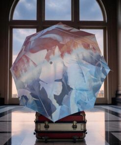 Knirps T.200 Ομπρέλα Duomatic Palm Storm Σιέλ