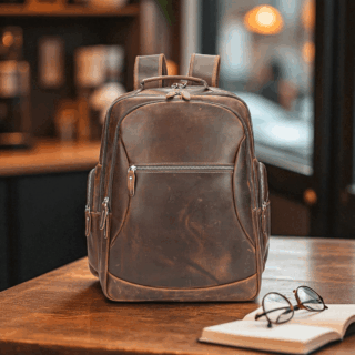 Cardinal Δερμάτινο Σακίδιο Πλάτης 35 L 2330 Coffee