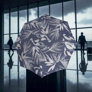 Knirps T.200 Ομπρέλα Duomatic Botany Sea Μπλε