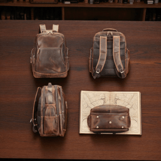 Cardinal Δερμάτινο Σακίδιο Πλάτης 35 L 2330 Coffee