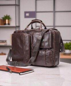 Cardinal Δερμάτινος Χαρτοφύλακας Σακίδιο Πλάτης 7423 Coffee