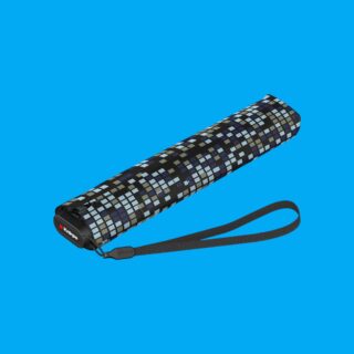 Knirps US.050 Ομπρέλα Τσέπης Ultra Slim Ασπρόμαυρη