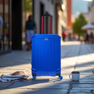 Piquadro Βαλίτσα Μεσαία 69 cm Pop Blue Σκληρή