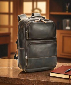 Cardinal Δερμάτινο Σακίδιο Πλάτης 21 L 2329 Coffee