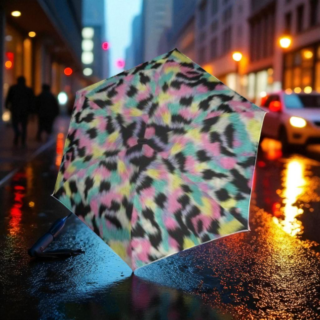 Knirps X4U X.Series Ομπρέλα Χειροκίνητη Furry Πολύχρωμη