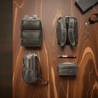 Cardinal Δερμάτινο Σακίδιο Πλάτης 21 L 2329 Coffee