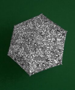 Knirps US.050 Ομπρέλα Ultra Slim Χειροκίνητη Μαύρη/Γκρι