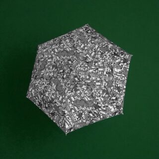 Knirps US.050 Ομπρέλα Ultra Slim Χειροκίνητη Μαύρη/Γκρι