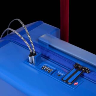 Piquadro Pop Βαλίτσα Καμπίνας Slim 55cm Μπλε