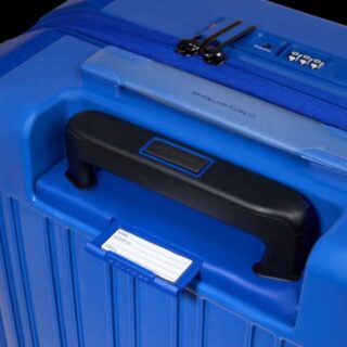 Piquadro Pop Βαλίτσα Καμπίνας Slim 55cm Μπλε