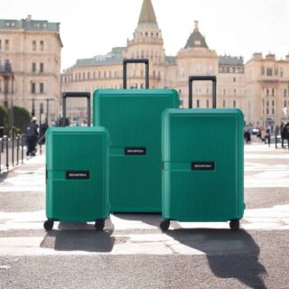 Securitech by Delsey Σετ Βαλίτσες 55-66.5-76 cm Stone Green