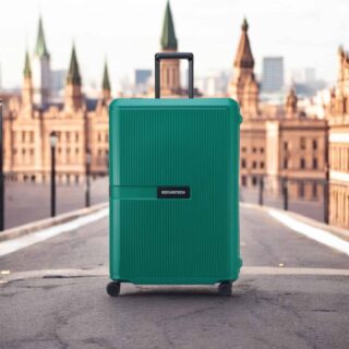 Securitech by Delsey Μεγάλη Βαλίτσα 76 cm Stone Green