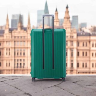 Securitech by Delsey Μεγάλη Βαλίτσα 76 cm Stone Green