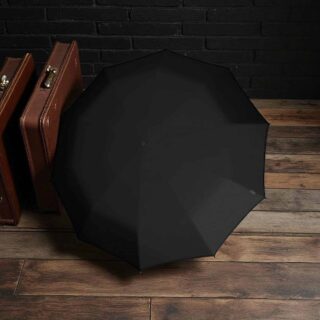 Knirps S.770 Μαύρη Ξύλινη Λαβή Αυτόματη Ομπρέλα