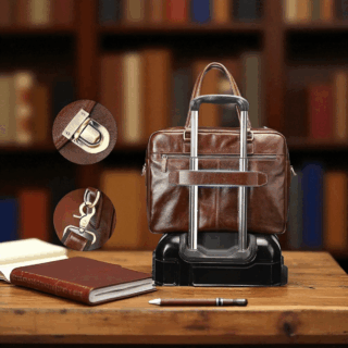 Cardinal Δερμάτινος Ανδρικός Χαρτοφύλακας 5100 Καφέ