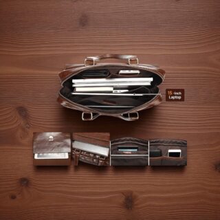 Cardinal Δερμάτινος Ανδρικός Χαρτοφύλακας 5100 Καφέ