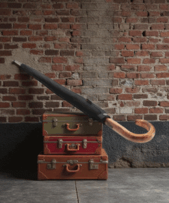 Knirps S.770 Μαύρη Ξύλινη Λαβή Αυτόματη Ομπρέλα