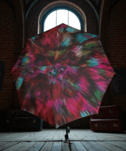 Knirps T.200 Ομπρέλα Αυτόματη Peacock Red Κόκκινο