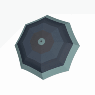 Knirps T.200 Ομπρέλα Αυτόματη Classics Blue Σιέλ