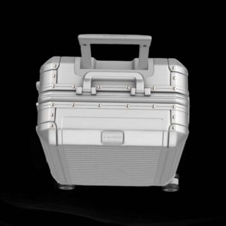 Travelite Next Trolley S Βαλίτσα Καμπίνας Αλουμινίου Ασήμι 39 lt