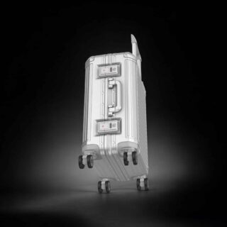 Travelite Next Trolley S Βαλίτσα Καμπίνας Αλουμινίου Ασήμι 39 lt