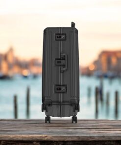 Travelite Next Trolley L Βαλίτσα Μεγάλη Αλουμινίου Μαύρη 100L