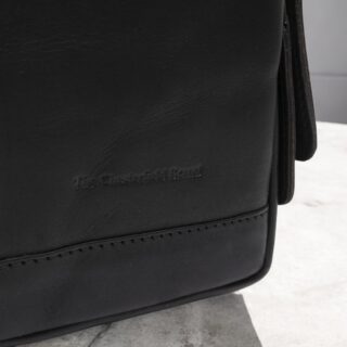 Chesterfield Riga Δερμάτινο Τσαντάκι Crossbody Μαύρο
