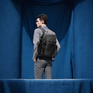 Δερμάτινο Σακίδιο 18L Laptop 15.6” Bopai 61-128821 Μαύρο