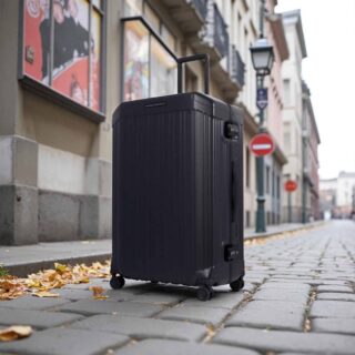 Piquadro Βαλίτσα Μεγάλη 75cm PQ-LM Black/Tobacco