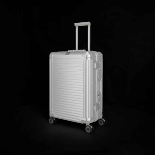 Travelite Next Trolley M Βαλίτσα Μεσαία Αλουμινίου Ασημί 69L