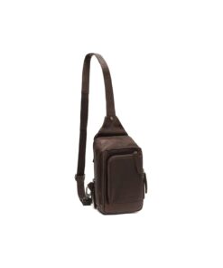 Chesterfield Riga Δερμάτινο Τσαντάκι Crossbody Καφέ