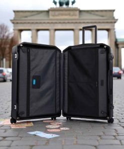 Piquadro Βαλίτσα Μεγάλη 75cm PQ-LM Black/Tobacco