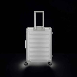 Travelite Next Trolley M Βαλίτσα Μεσαία Αλουμινίου Ασημί 69L