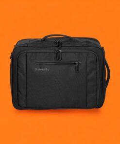 Travelite Crosslite Bordtasche L Μαύρο Expandable 31L