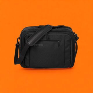 Travelite Crosslite Bordtasche L Μαύρο Expandable 31L