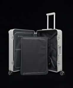 Travelite Next Trolley M Βαλίτσα Μεσαία Αλουμινίου Ασημί 69L