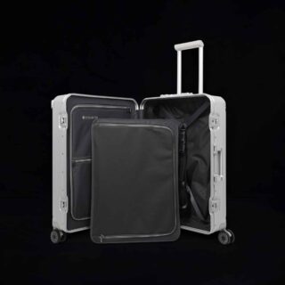 Travelite Next Trolley M Βαλίτσα Μεσαία Αλουμινίου Ασημί 69L