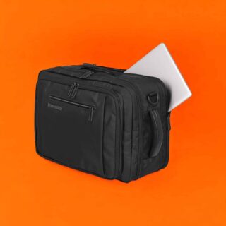 Travelite Crosslite Bordtasche L Μαύρο Expandable 31L