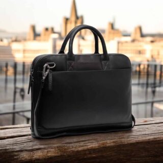 Chesterfield Tilbury Δερμάτινη Τσάντα Laptop Μαύρη