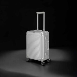Travelite Next Trolley S Βαλίτσα Καμπίνας Αλουμινίου Ασήμι 39 lt