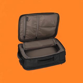 Travelite Crosslite Bordtasche L Μαύρο Expandable 31L