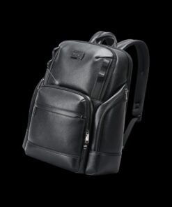 Bopai Δερμάτινο Σακίδιο Πλάτης 33L για Laptop 15,6” Μαύρο