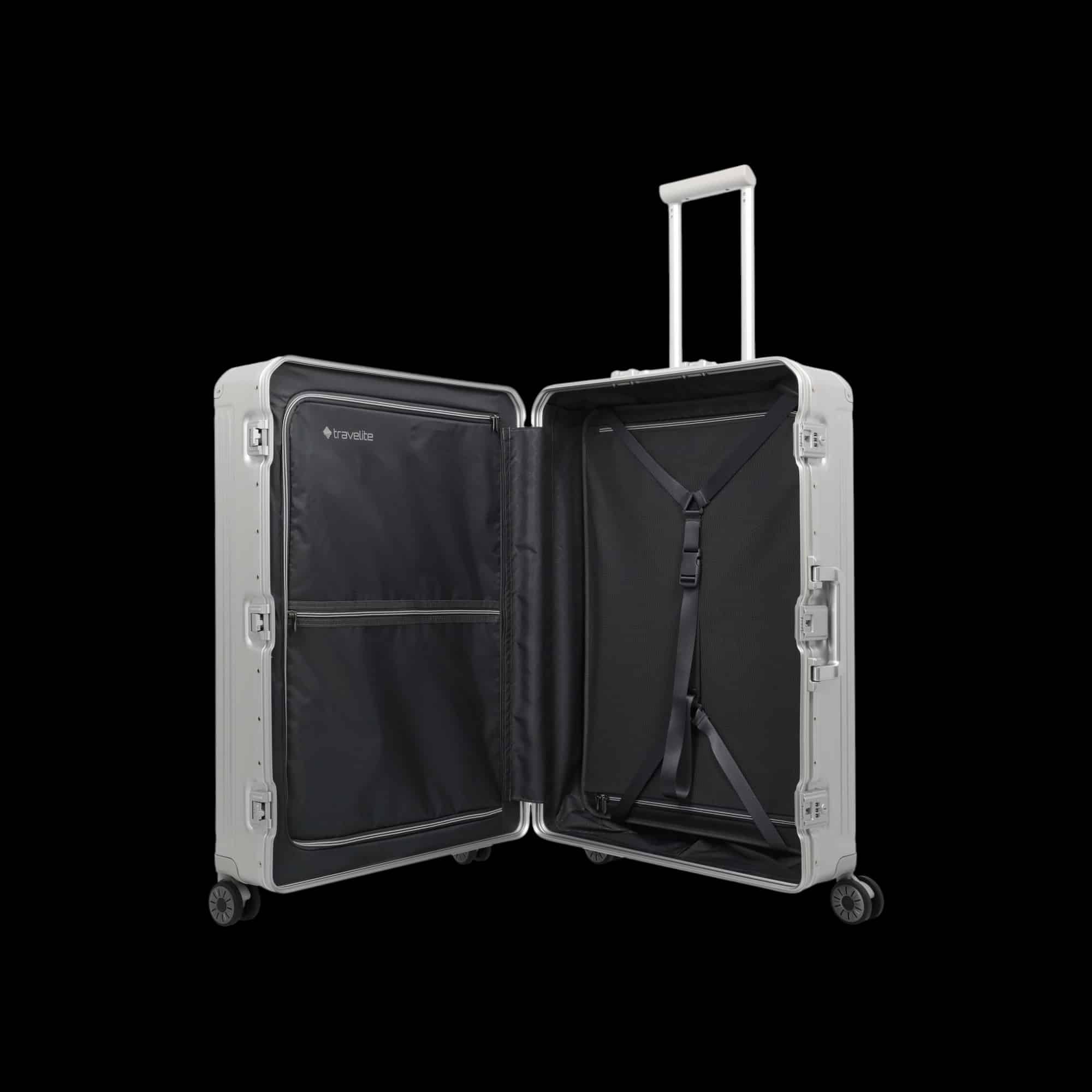 Travelite Next Trolley L Βαλίτσα Μεγάλη Αλουμινίου Ασημί 100 L