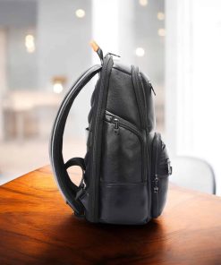 Bopai Δερμάτινο Σακίδιο 20L Laptop 15.6” Μαύρο