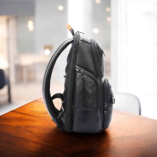 Bopai Δερμάτινο Σακίδιο 20L Laptop 15.6” Μαύρο