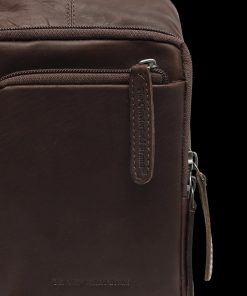 Chesterfield Riga Δερμάτινο Τσαντάκι Crossbody Καφέ