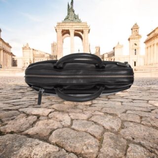 Chesterfield Tilbury Δερμάτινη Τσάντα Laptop Μαύρη