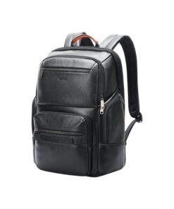 Bopai Δερμάτινο Σακίδιο 20L Laptop 15.6” Μαύρο