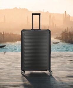 Travelite Next Trolley L Βαλίτσα Μεγάλη Αλουμινίου Μαύρη 100L
